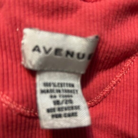 Avenue Coral Rib knit tank top, size 18/20 - Picture 3 of 3